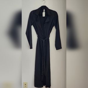 Room Service Black Satin Robe